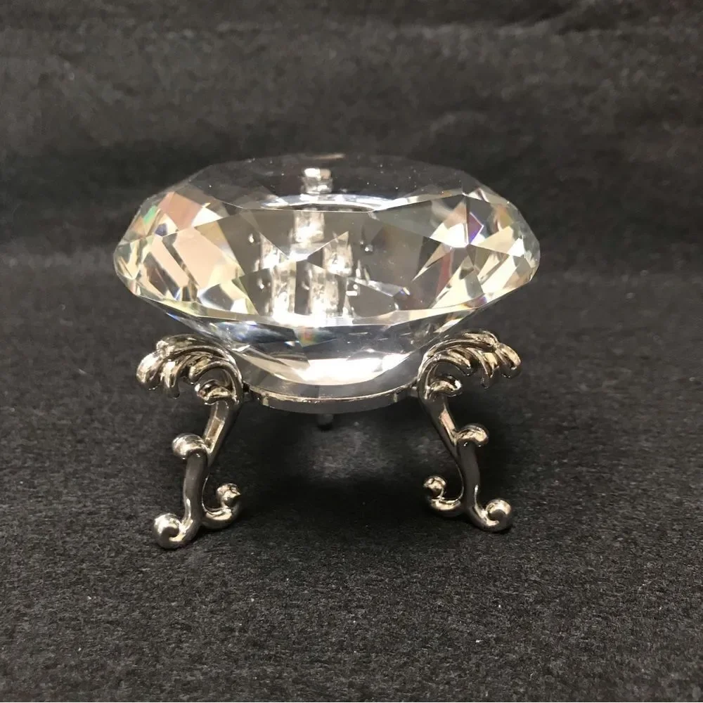 TITISKIN skin crystal faux diamond paperweight with stand 100mm‎